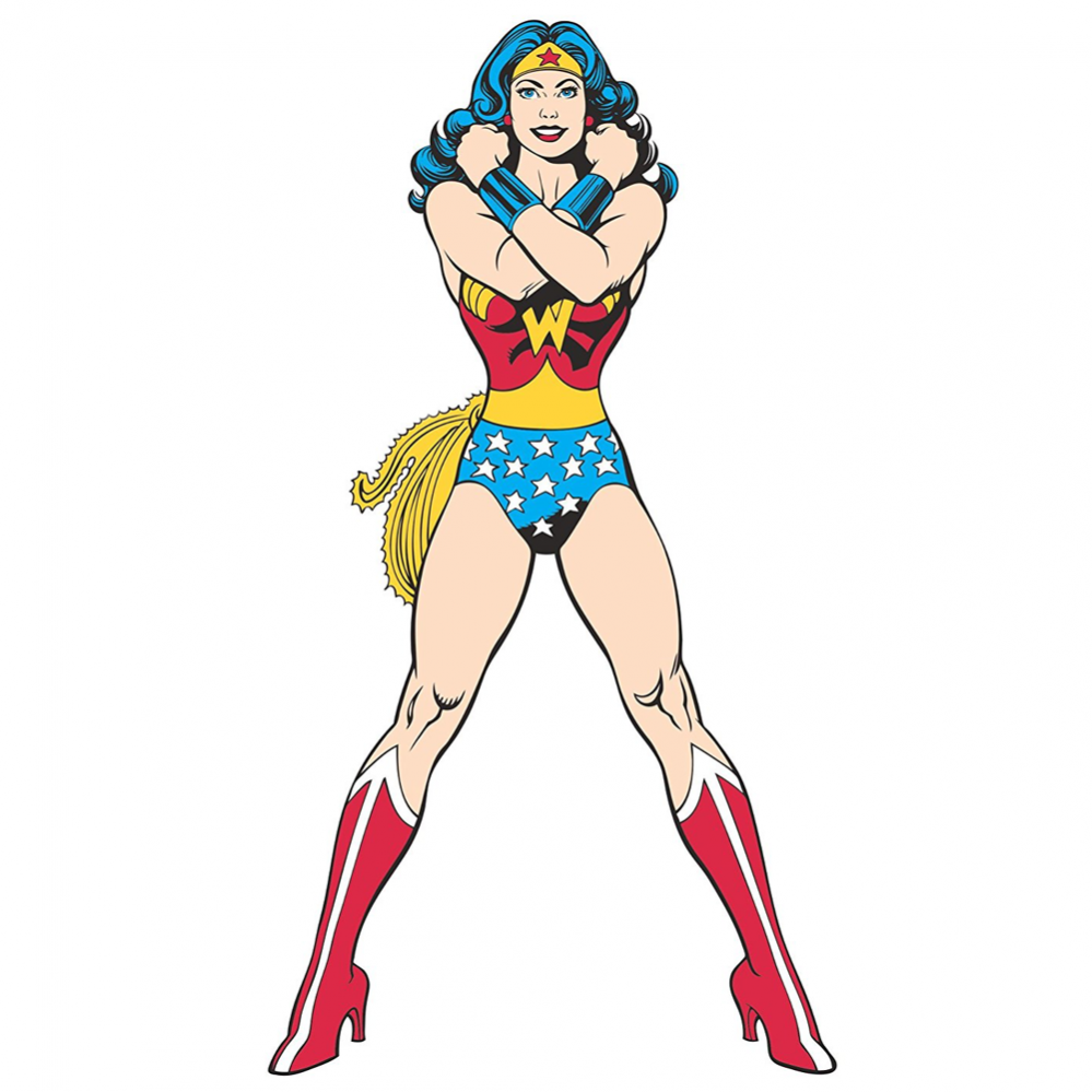Classic Wonder Woman Peel And Stick Giant Wall Decal