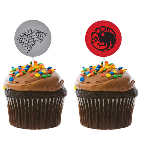 1.5" DIY Game Of Thrones House Sigil Cupcake Toppers, Instant Download