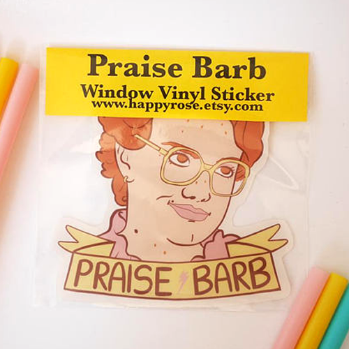 Praise Barbe Vinyl Decal